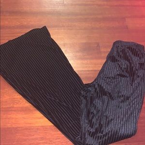 Velvet bootcut pants / F21